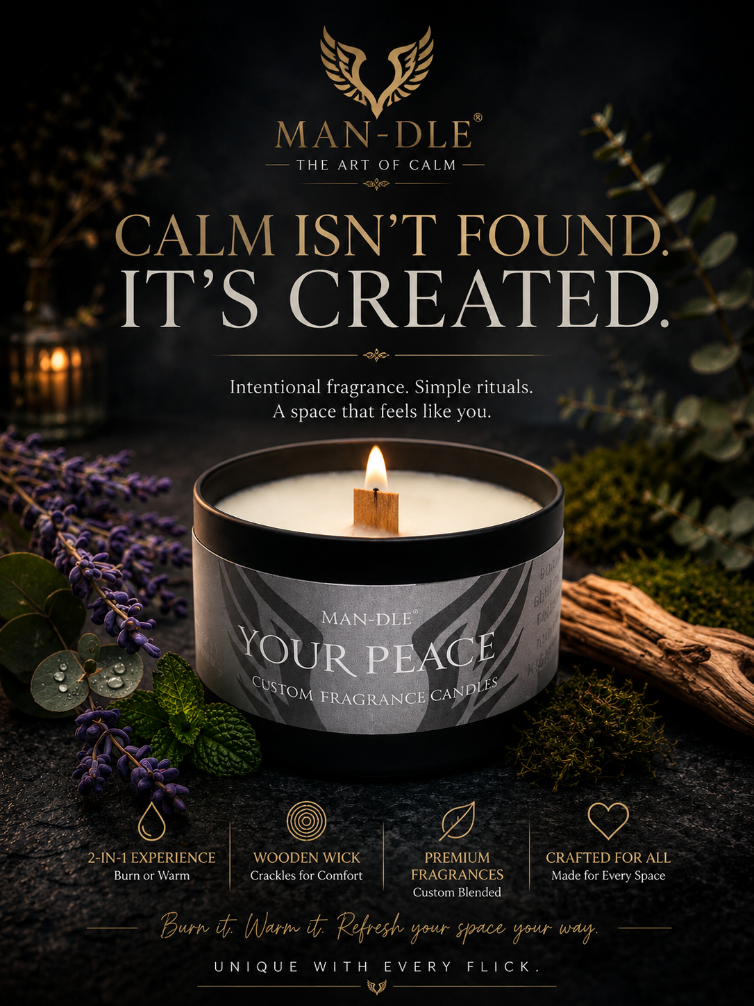 Calm Isn't Found. It's Created.