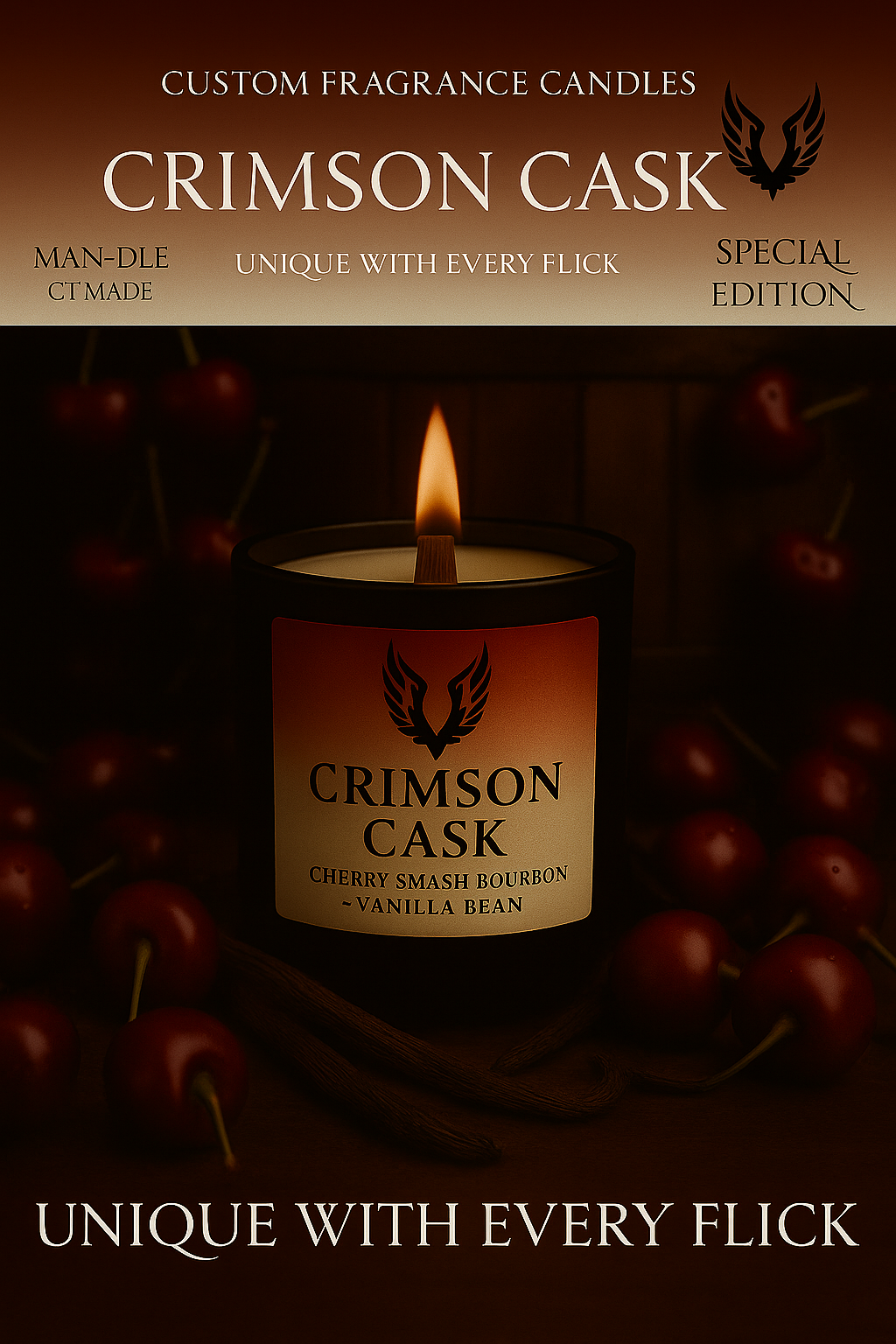 Crimson Cask Candle