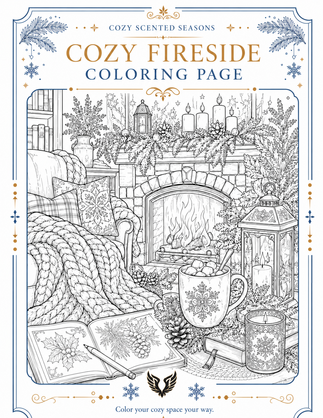 Cozy Scented Seasons: Word Searches, Coloring & Calm Reflection