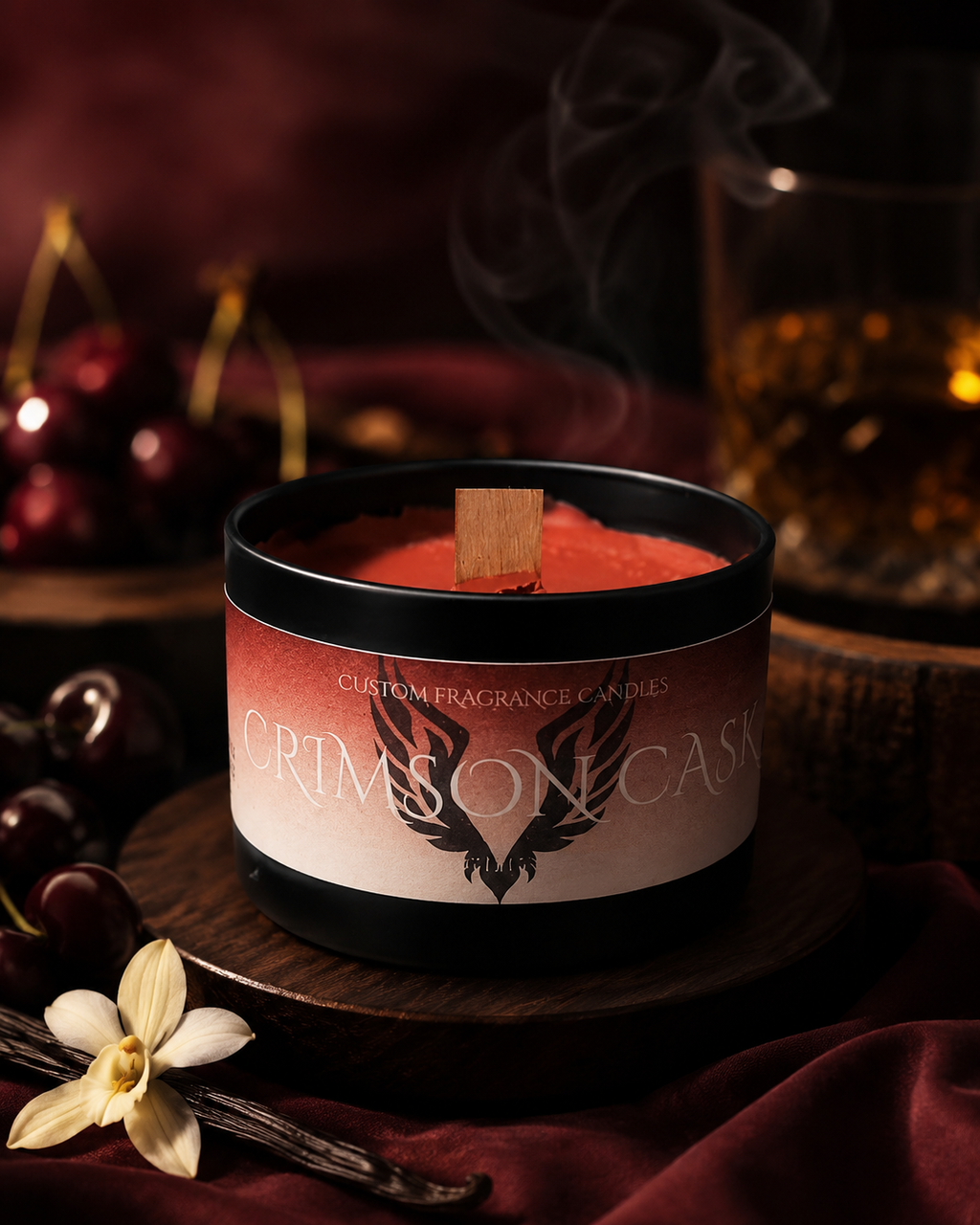 Crimson Cask Candle