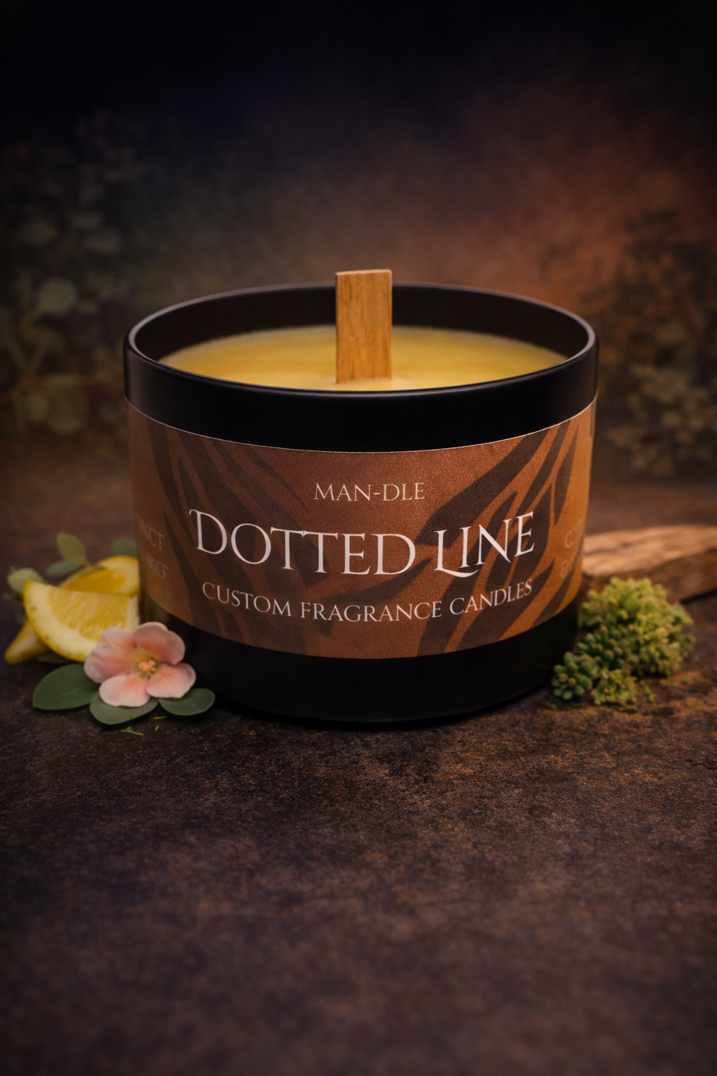 Dotted Line Candle
