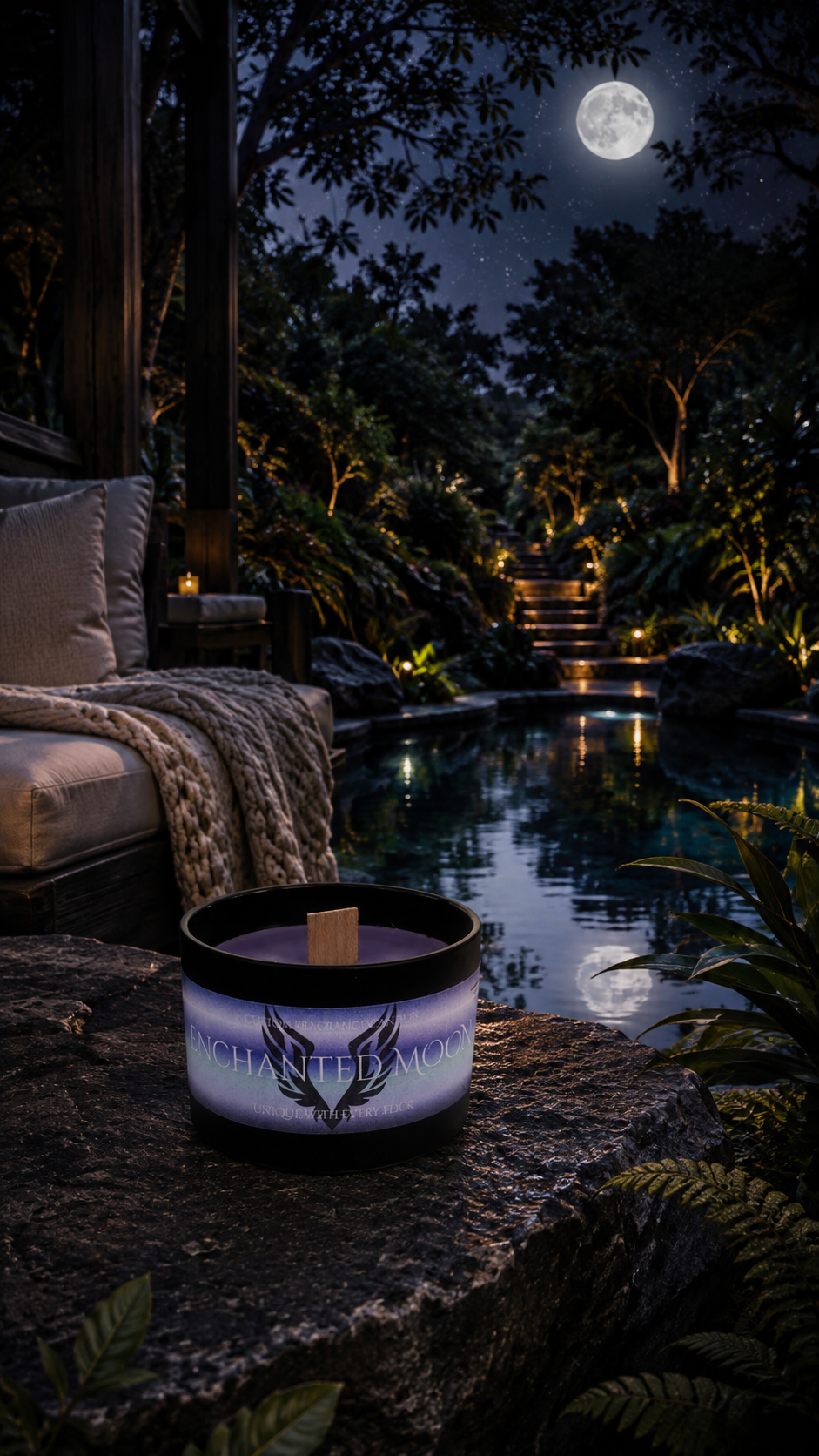 Enchanted Moon Candle