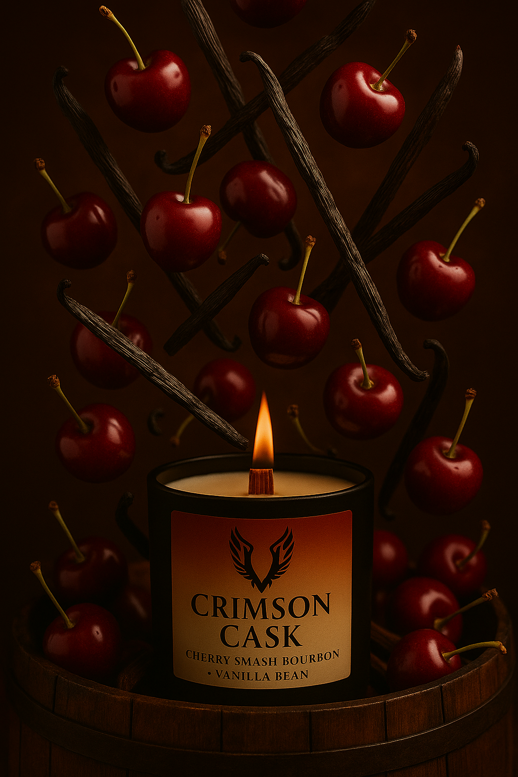 Crimson Cask Candle