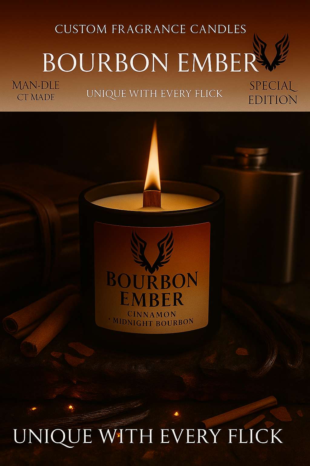 Bourbon Ember Candle